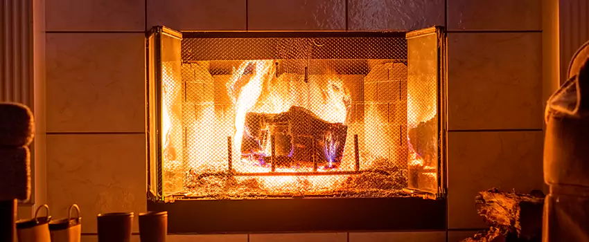 Mendota Hearth Landscape Fireplace Installation in Ashwaubenon, Wisconsin