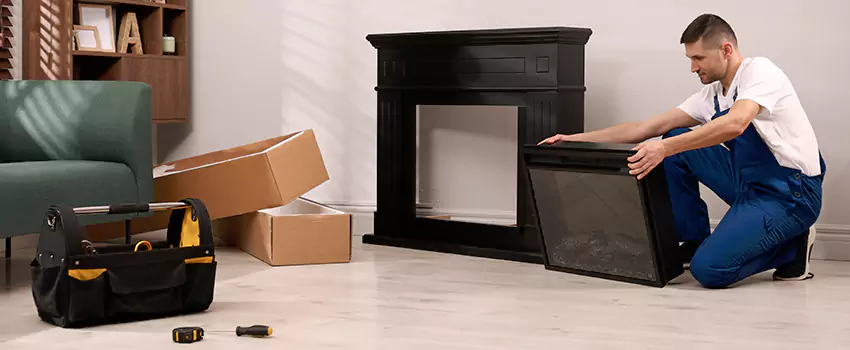 Old Rusted Metal Fireplace Repair And Replacement in Ashwaubenon, WI